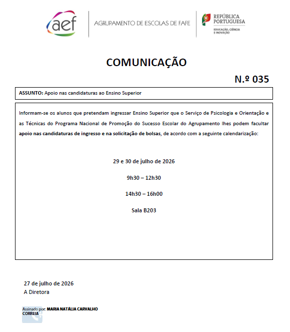Comunica&ccedil;&atilde;o Apoio ES